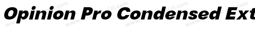 Opinion Pro Condensed Extra Bold字体转换